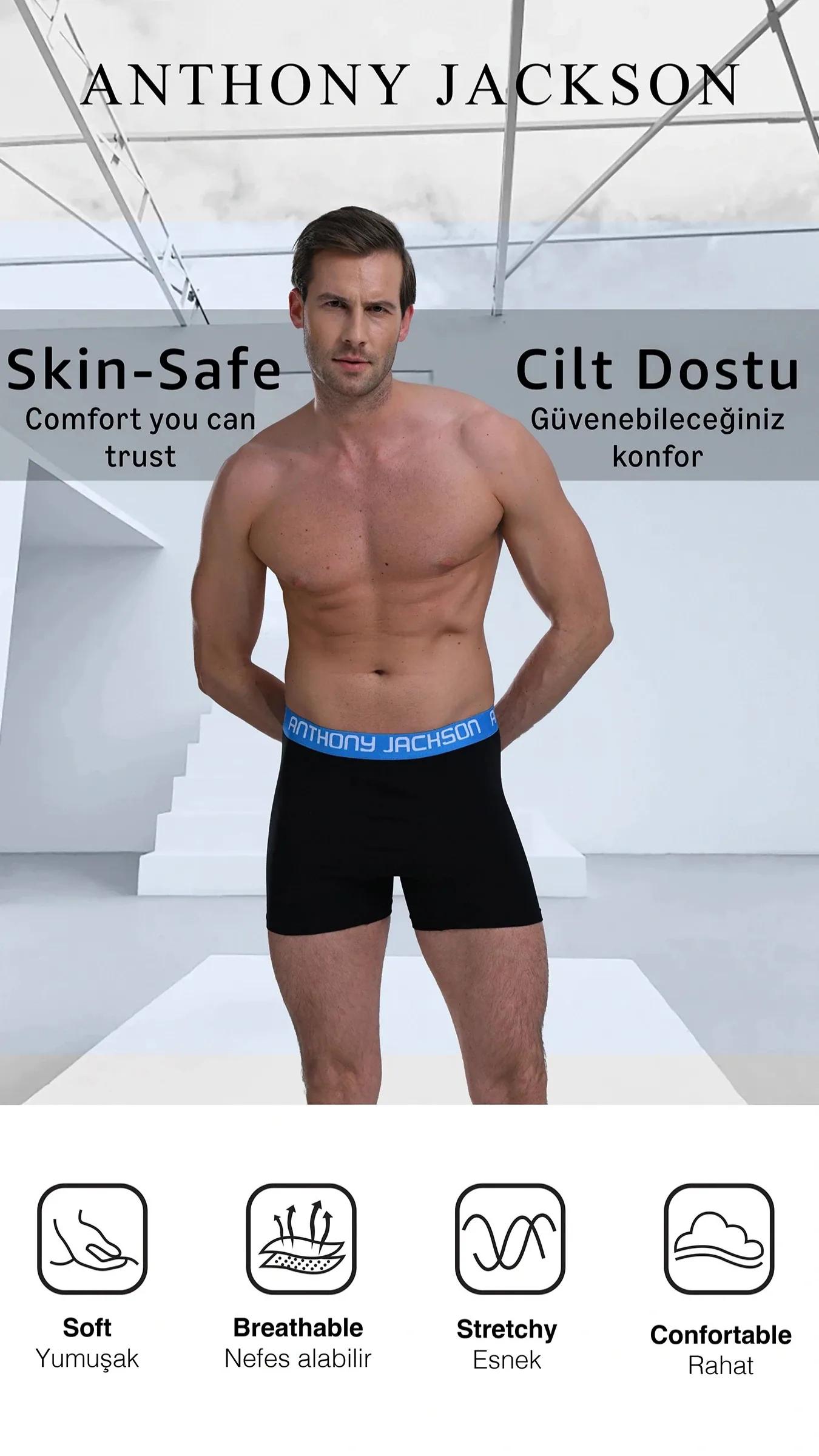 Likralı 5'li Kutu Premium Erkek Modal Boxer