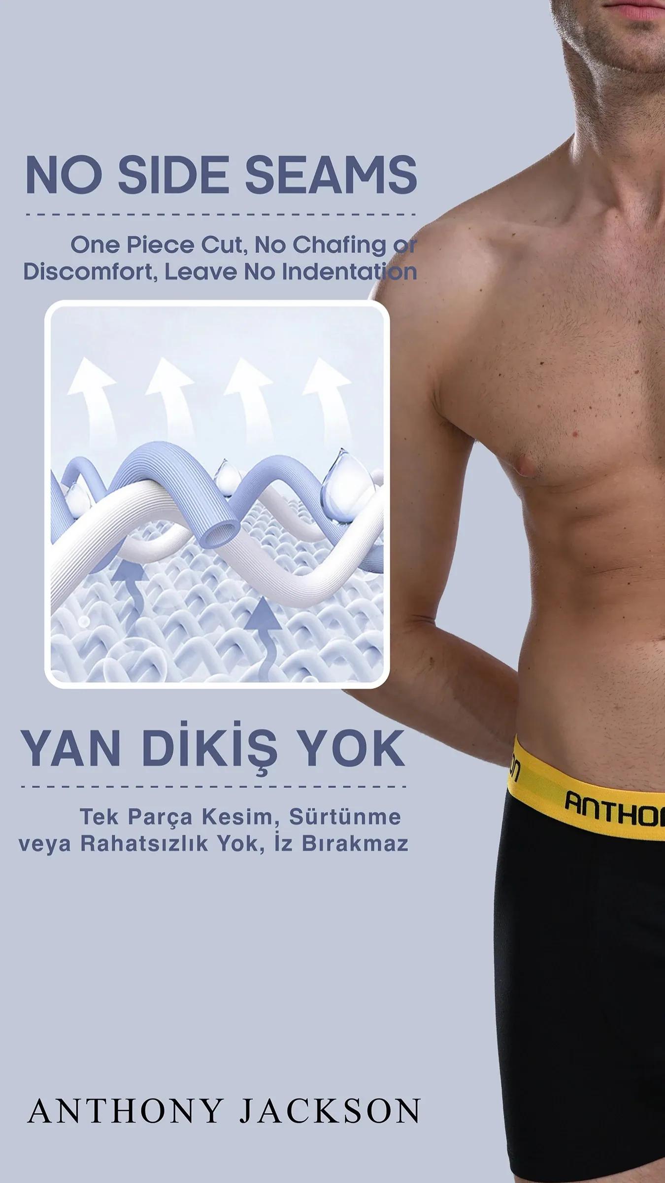 Likralı 5'li Kutu Premium Erkek Modal Boxer