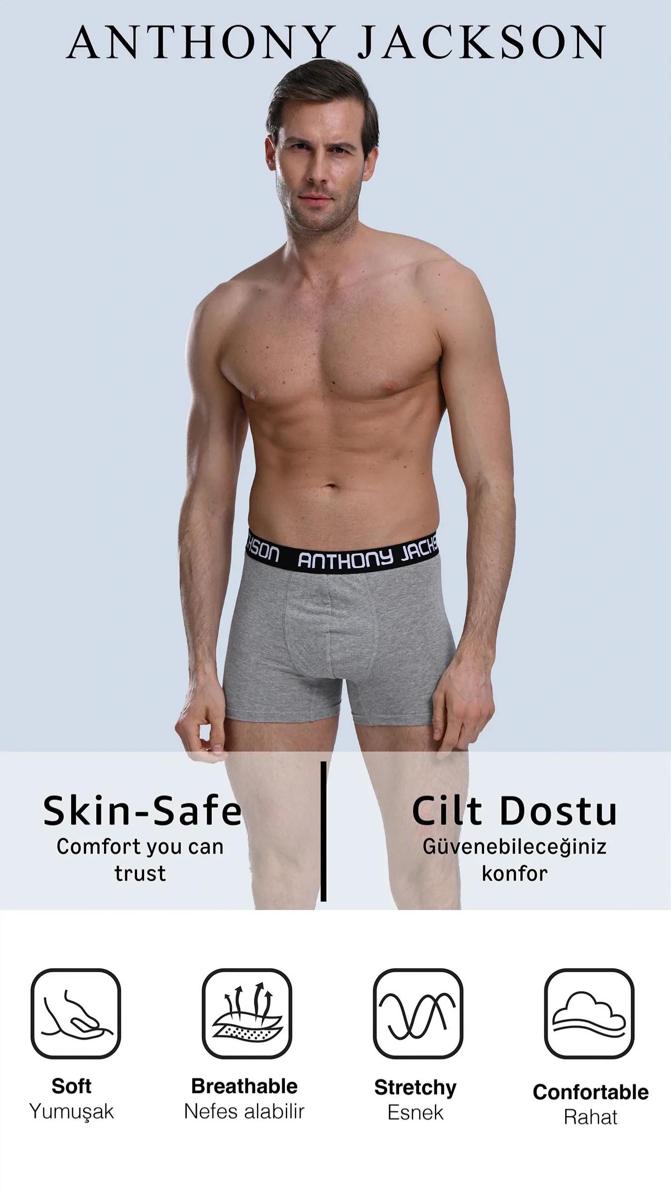 Likralı 3'lü Kutu Premium Erkek Boxer Collection
