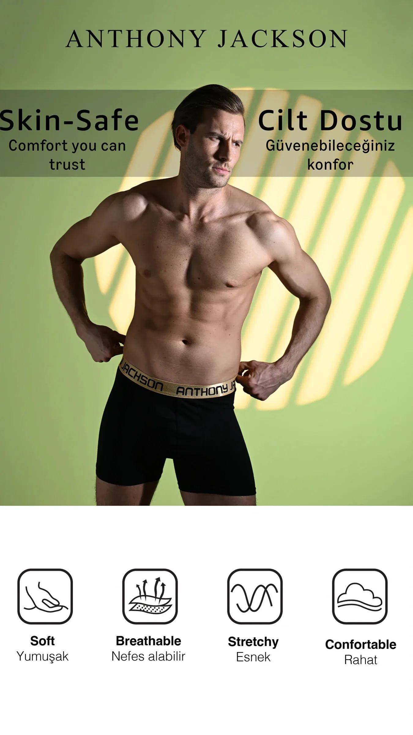 Likralı 3'lü Kutu Premium Erkek Boxer Özel Koleksiyon