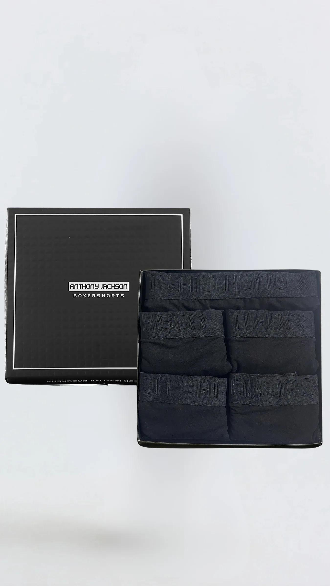 Likralı 5'li Kutu Premium Uzun Paçalı Erkek Boxer ShadowLine