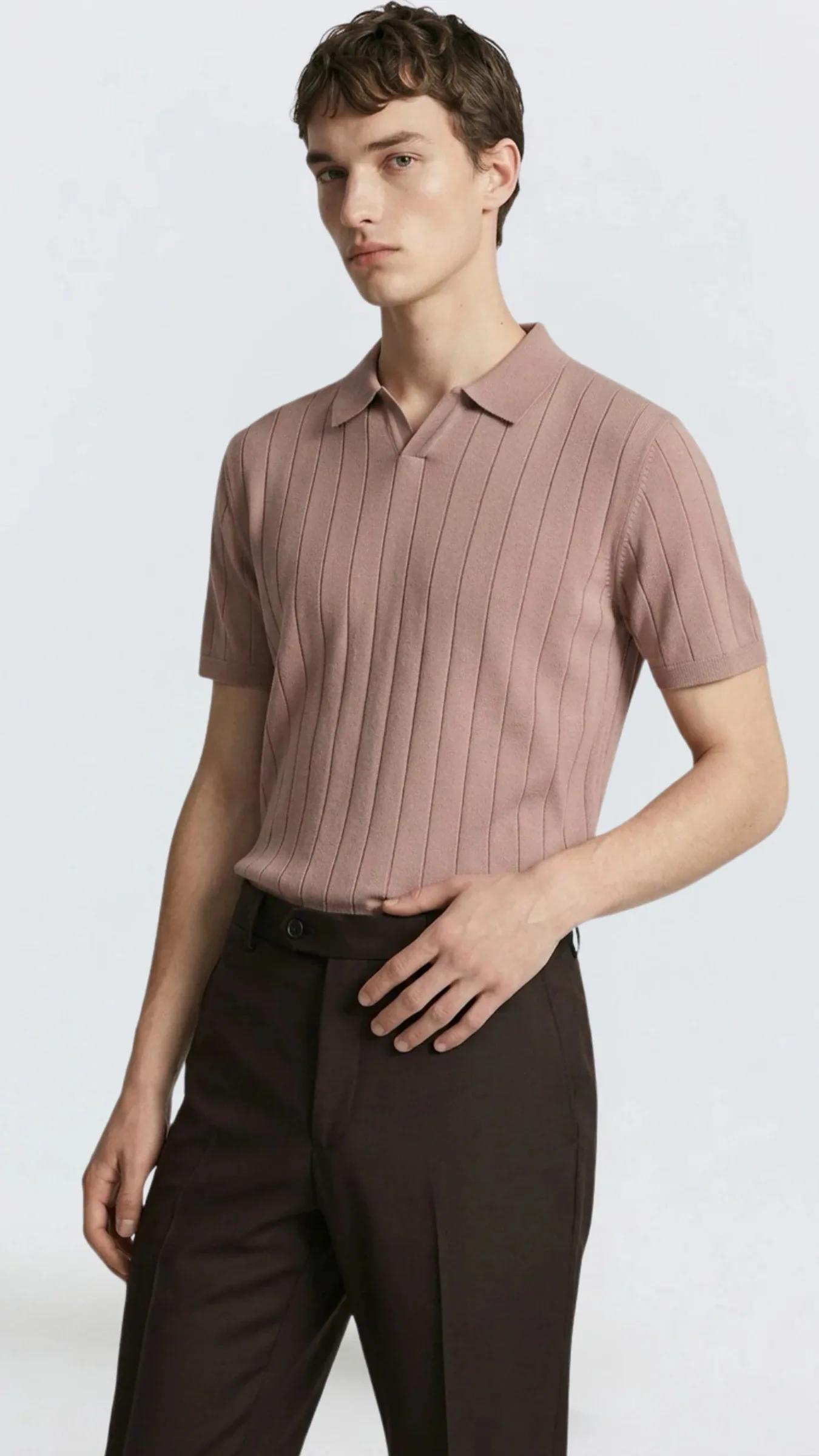 Premium Erkek Triko Polo Yaka T-Shirt Ravello