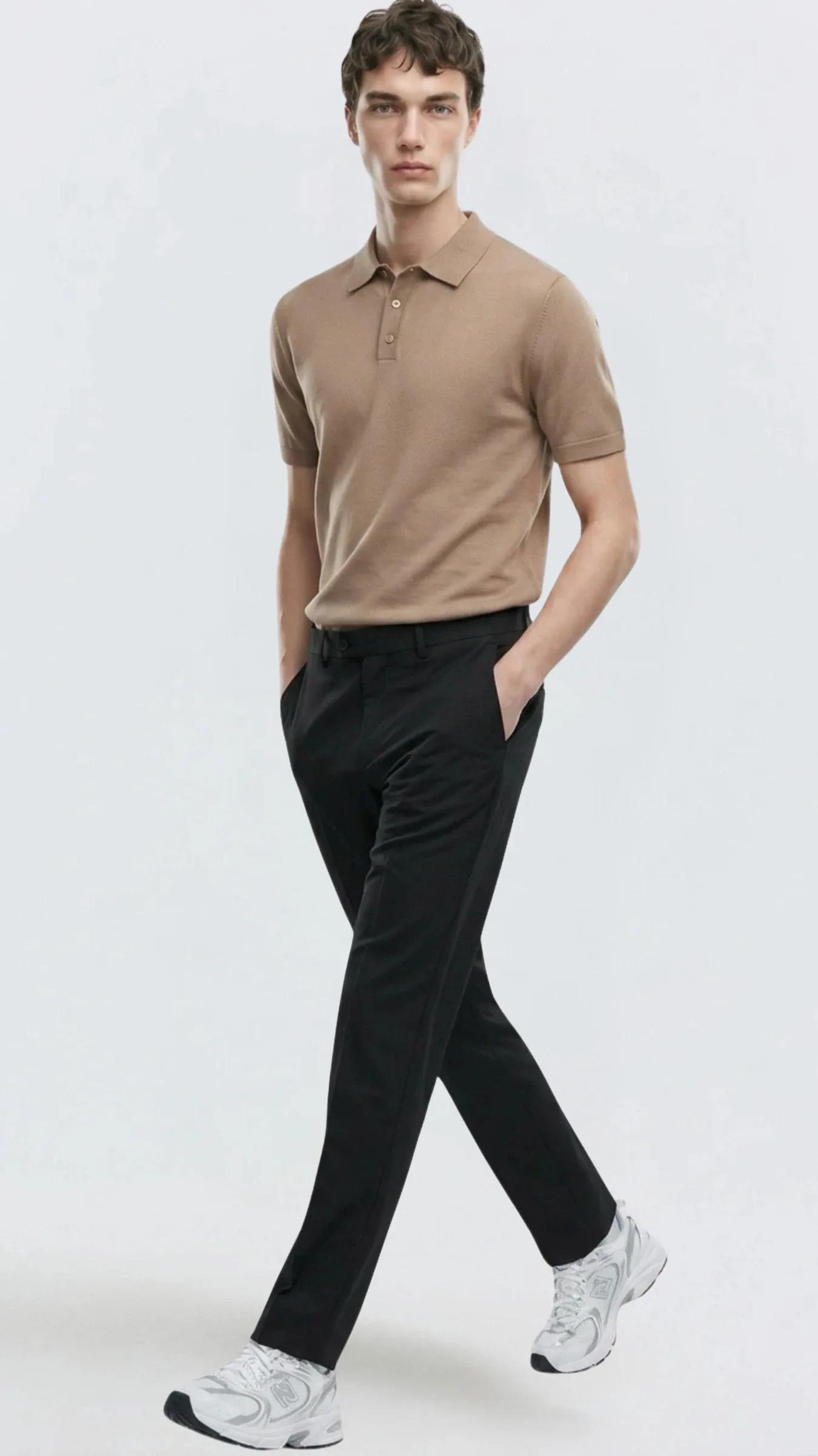 Premium Erkek Triko Polo Yaka T-Shirt Giovanni