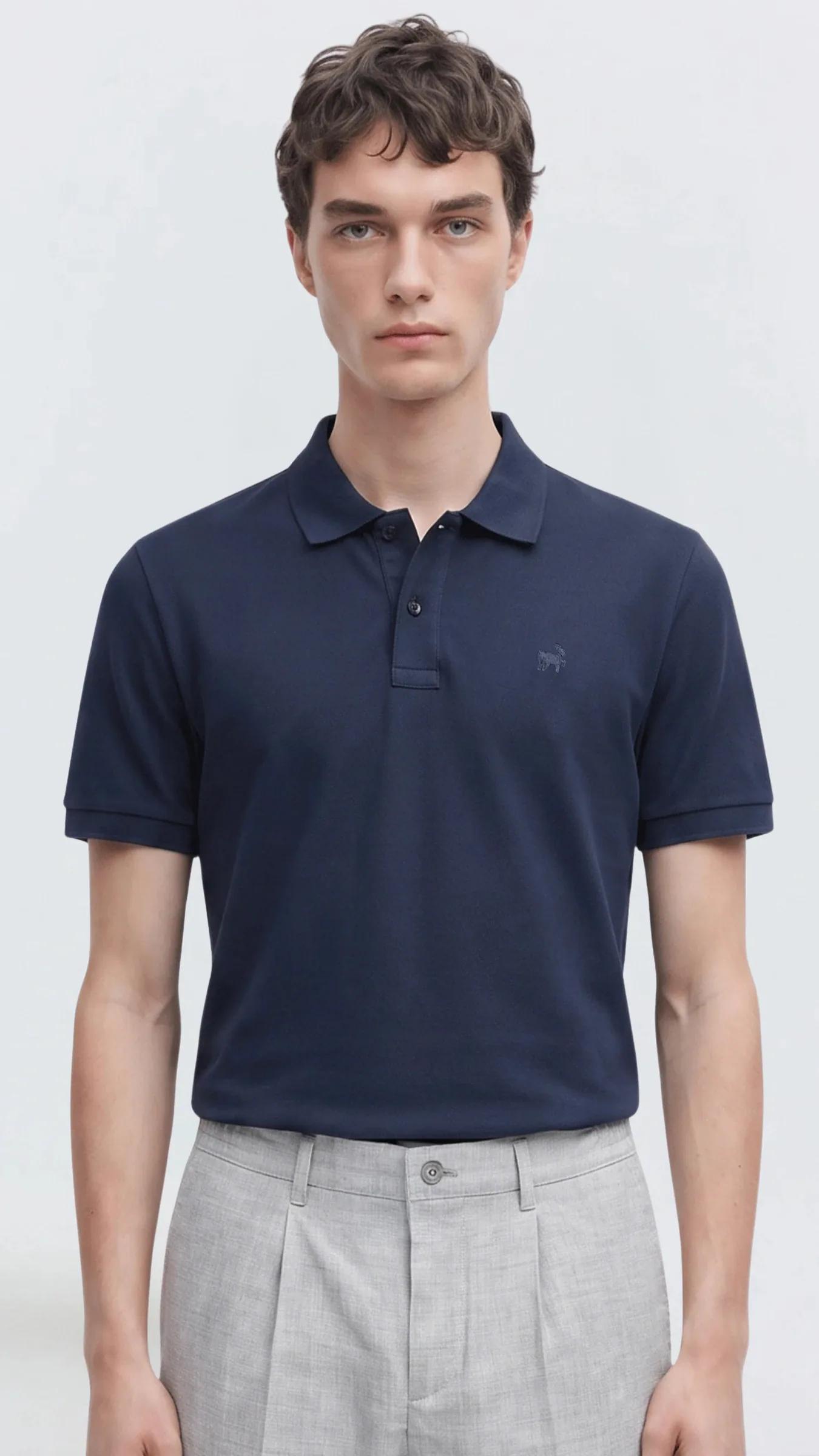 Premium Erkek Polo Yaka Tişört Giorgio - Lacivert