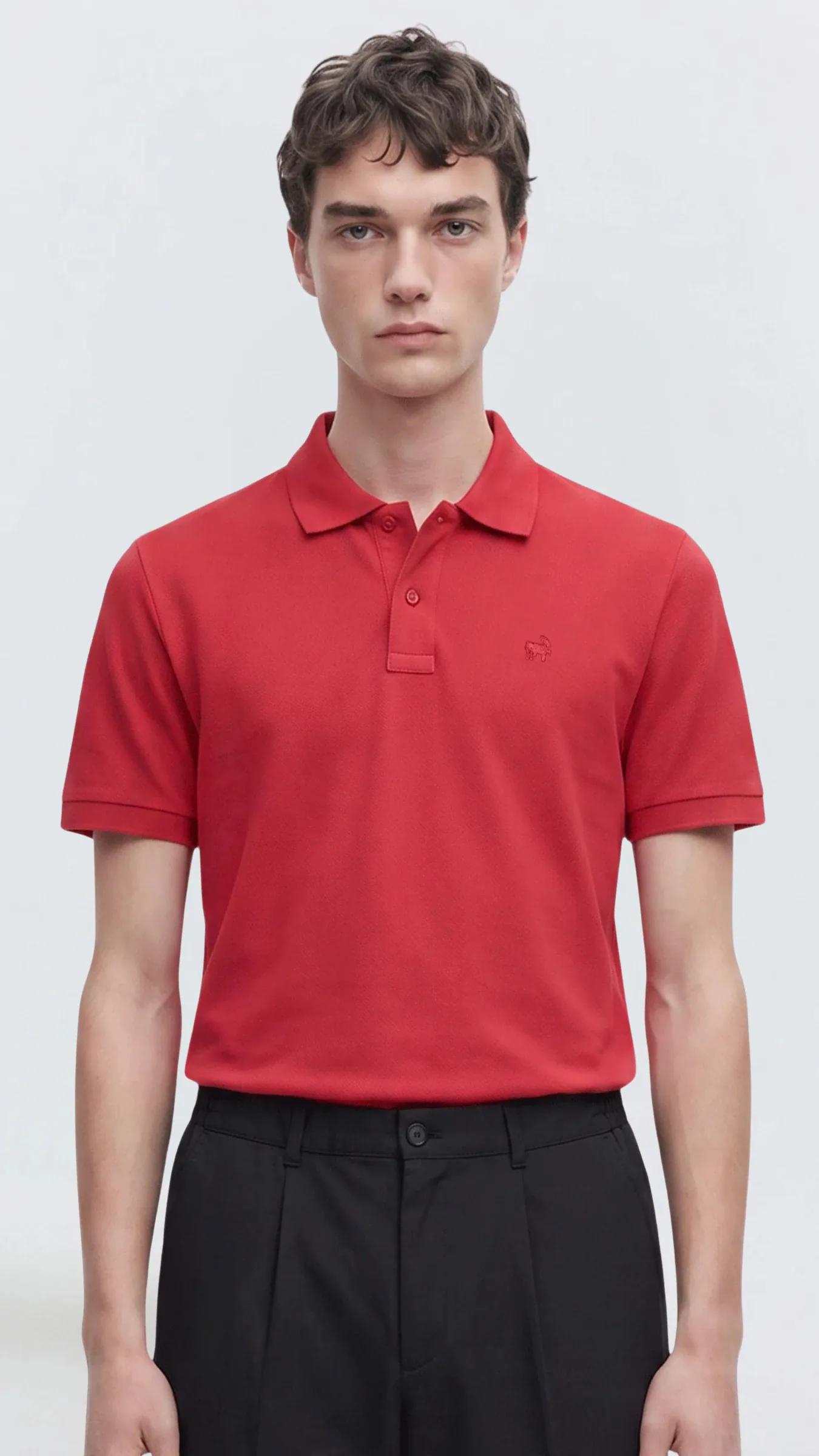 Premium Erkek Polo Yaka Tişört Giorgio - Bordo