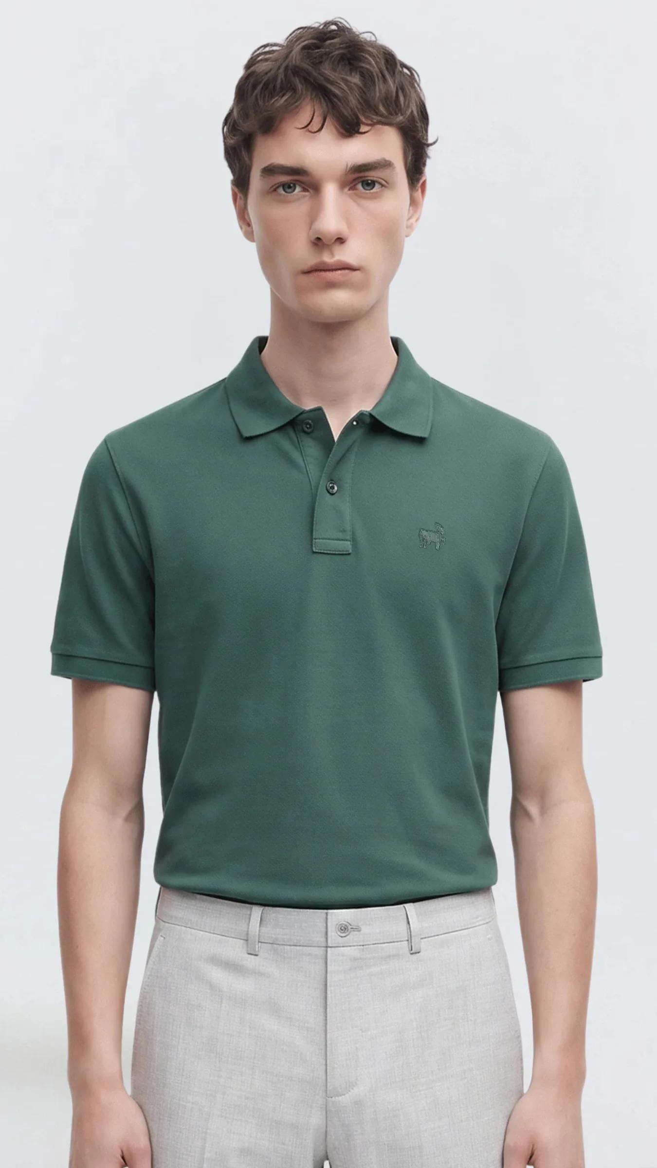 Premium Erkek Polo Yaka Tişört Giorgio - Yeşil