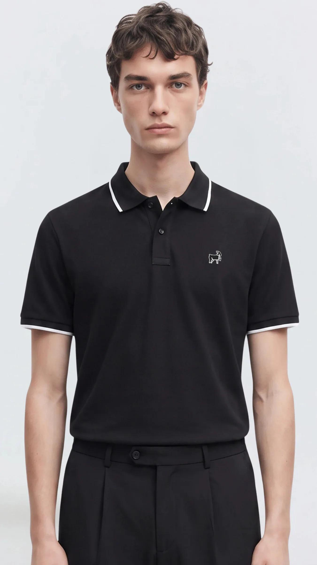 Premium Erkek Polo Yaka Tişört Montero - Siyah