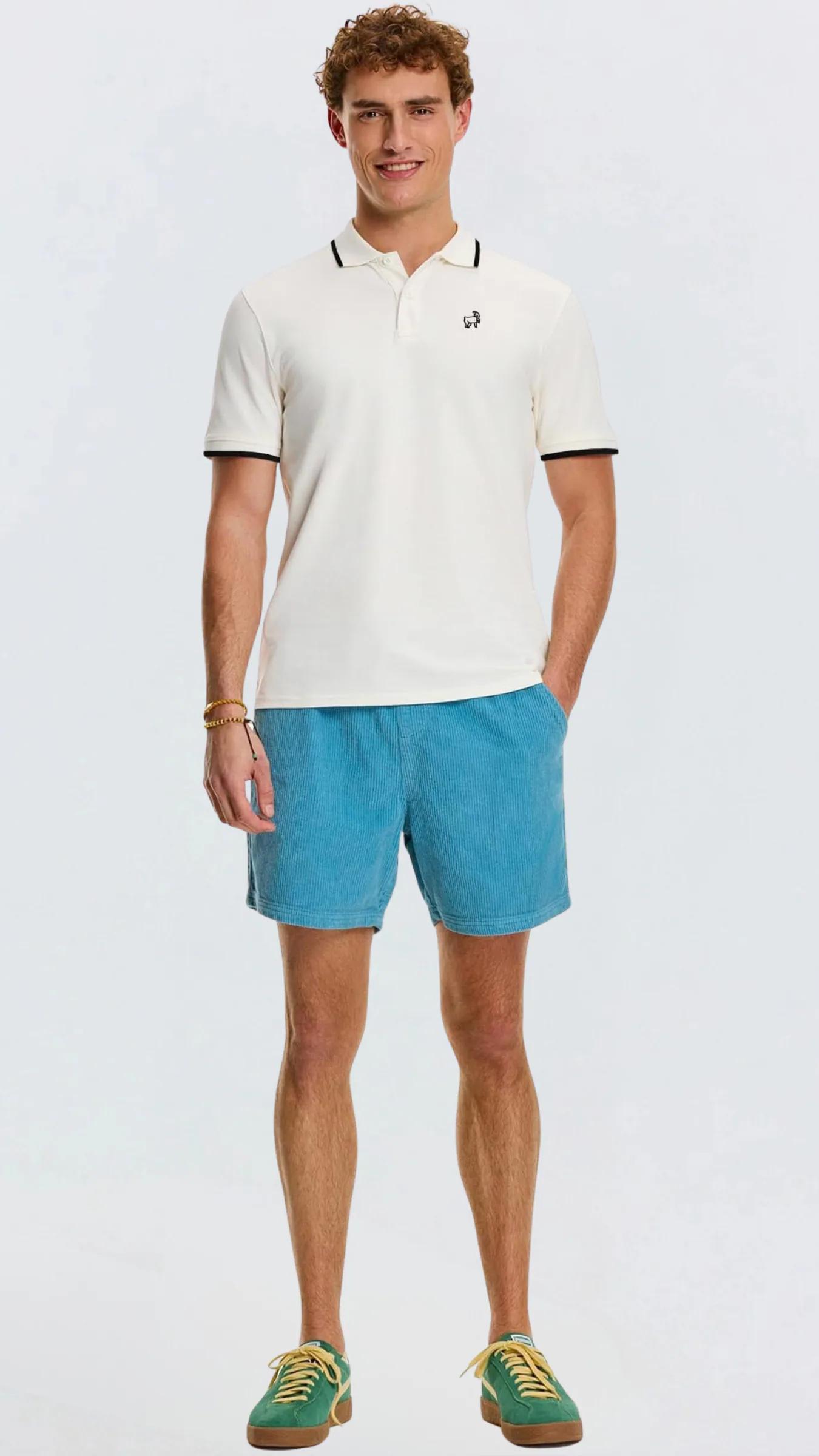 Premium Erkek Polo Yaka Tişört Montero - Beyaz