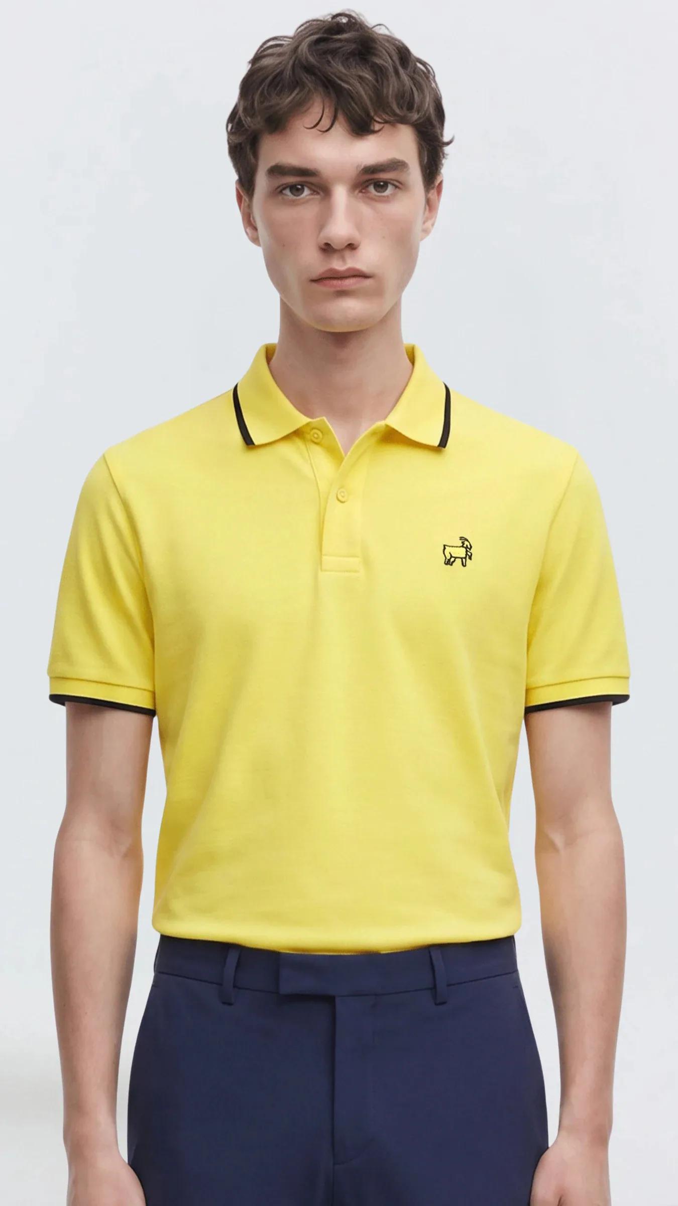 Premium Erkek Polo Yaka Tişört Montero - Sarı