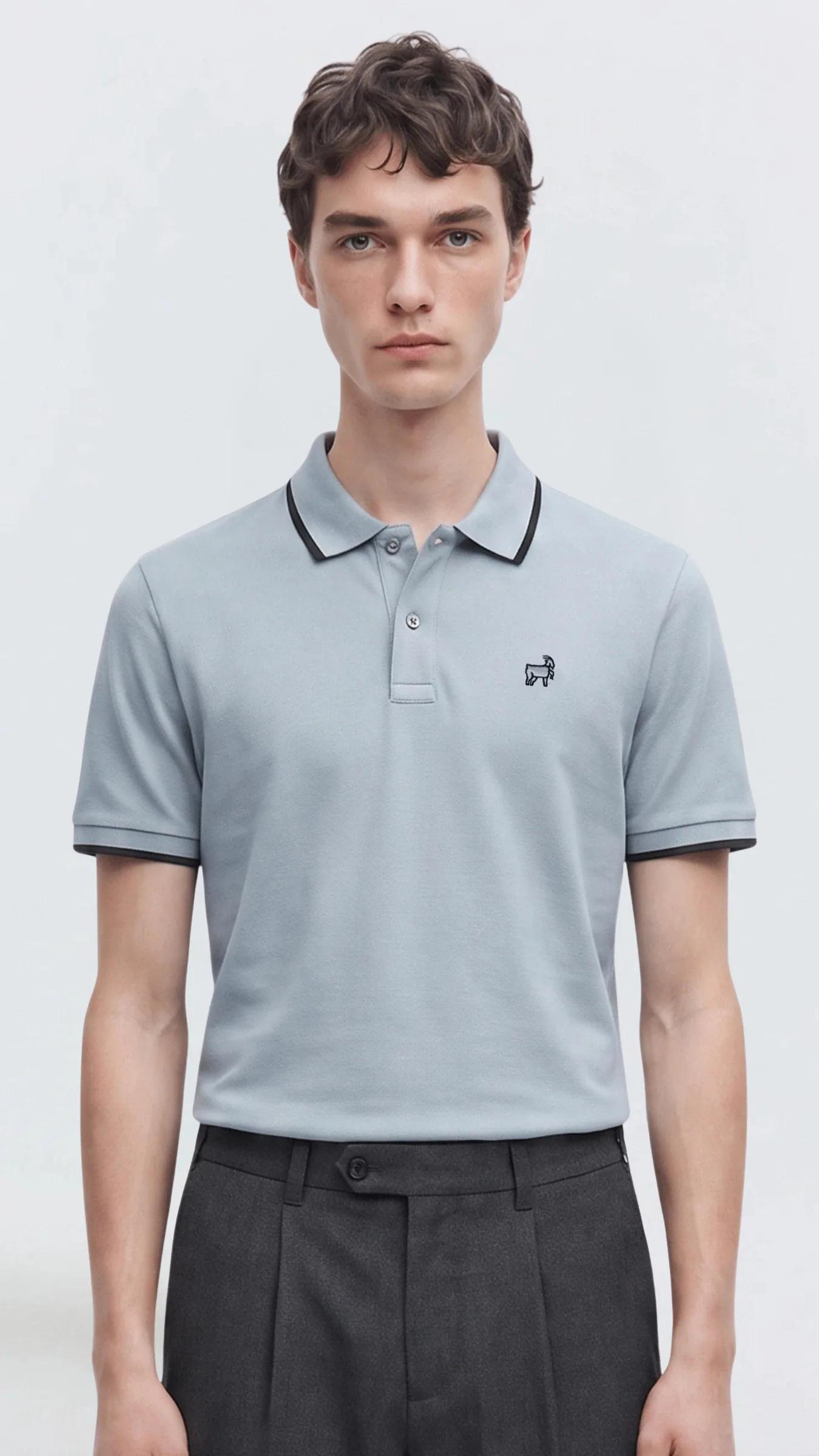 Premium Erkek Polo Yaka Tişört Montero - Gri