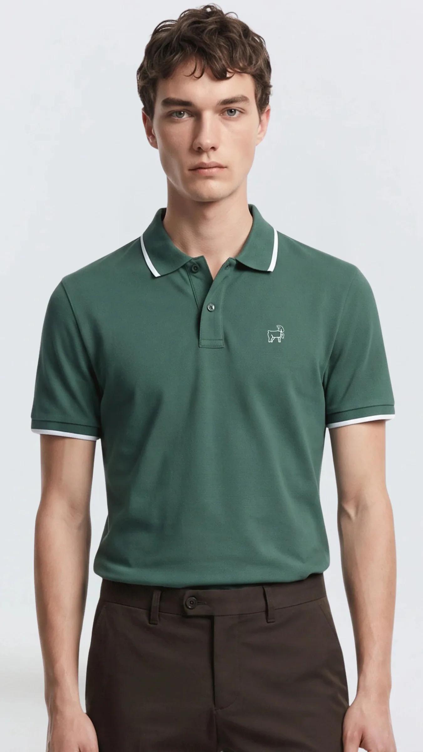 Premium Erkek Polo Yaka Tişört Montero - Yeşil