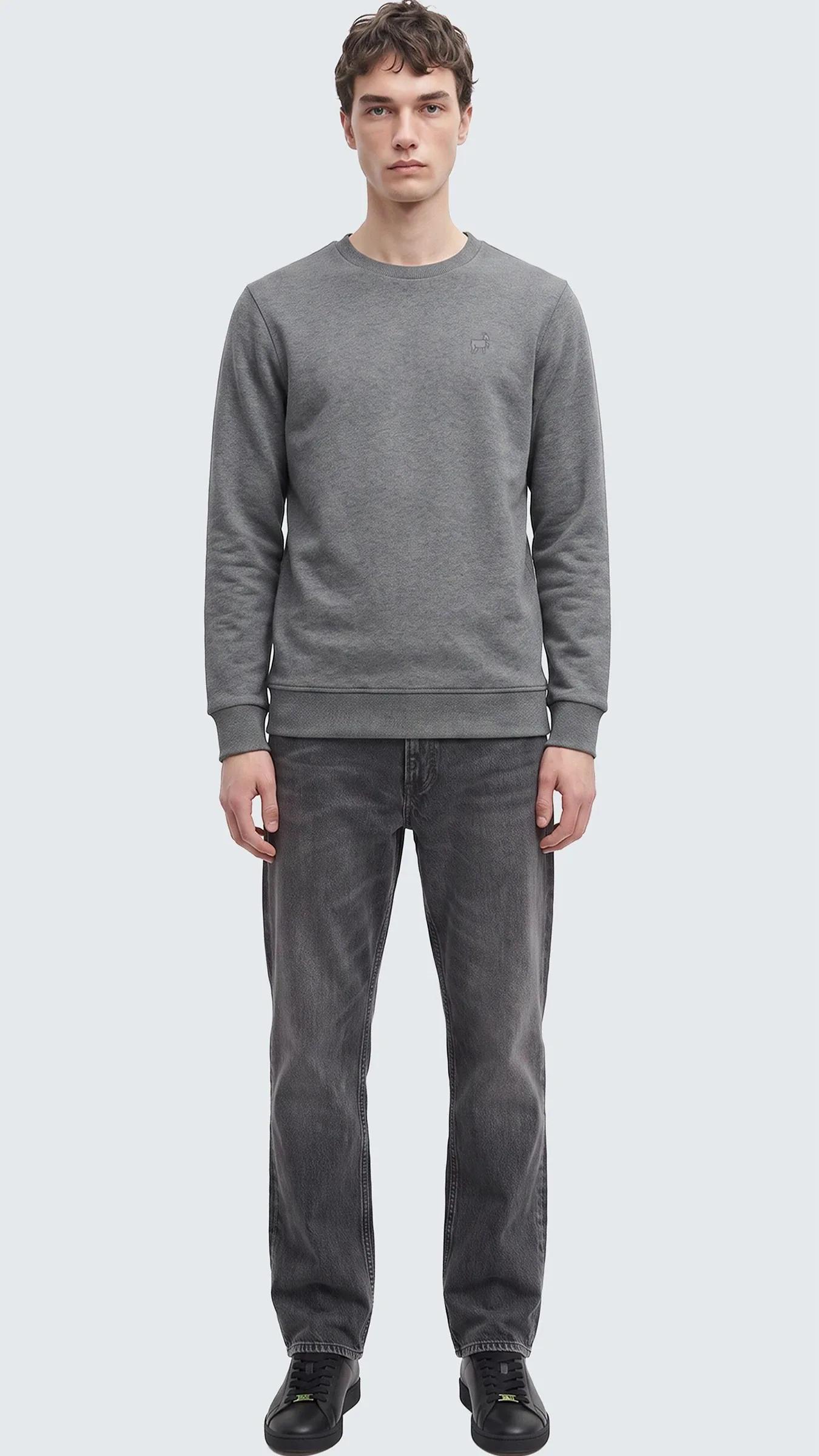 Premium Erkek Basic Logo Sweatshirt Nova