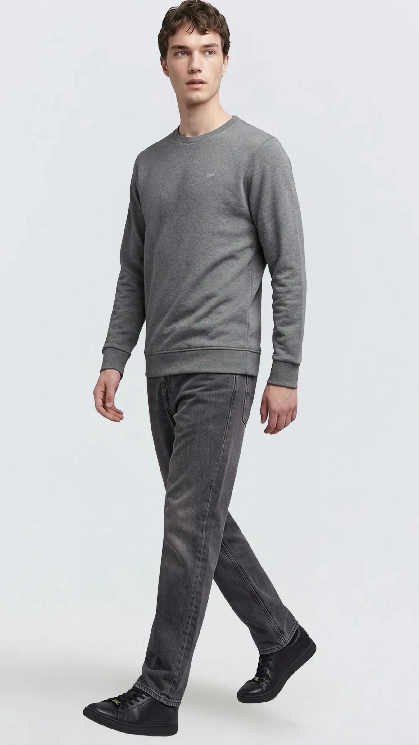 Premium Erkek Basic Logo Sweatshirt Nova