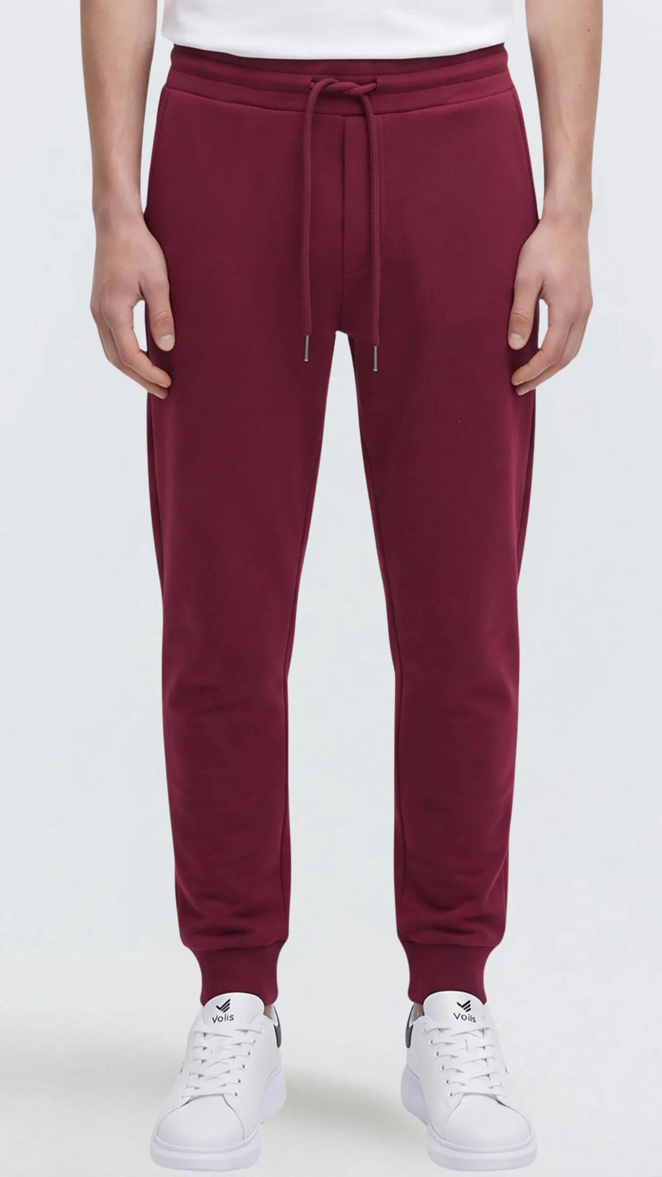 Premium Erkek Rahat Slim Fit Jogger Eşofman Altı Lunor - Bordo