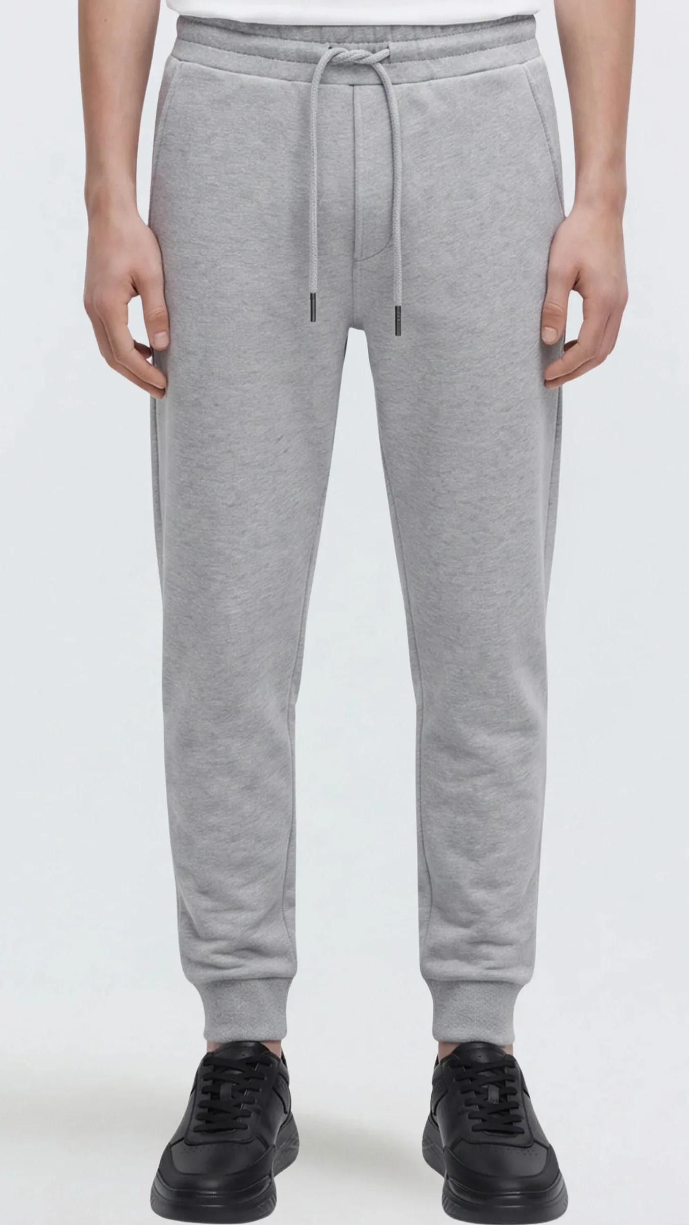 Premium Erkek Rahat Slim Fit Jogger Eşofman Altı Lunor - Gri Melanj