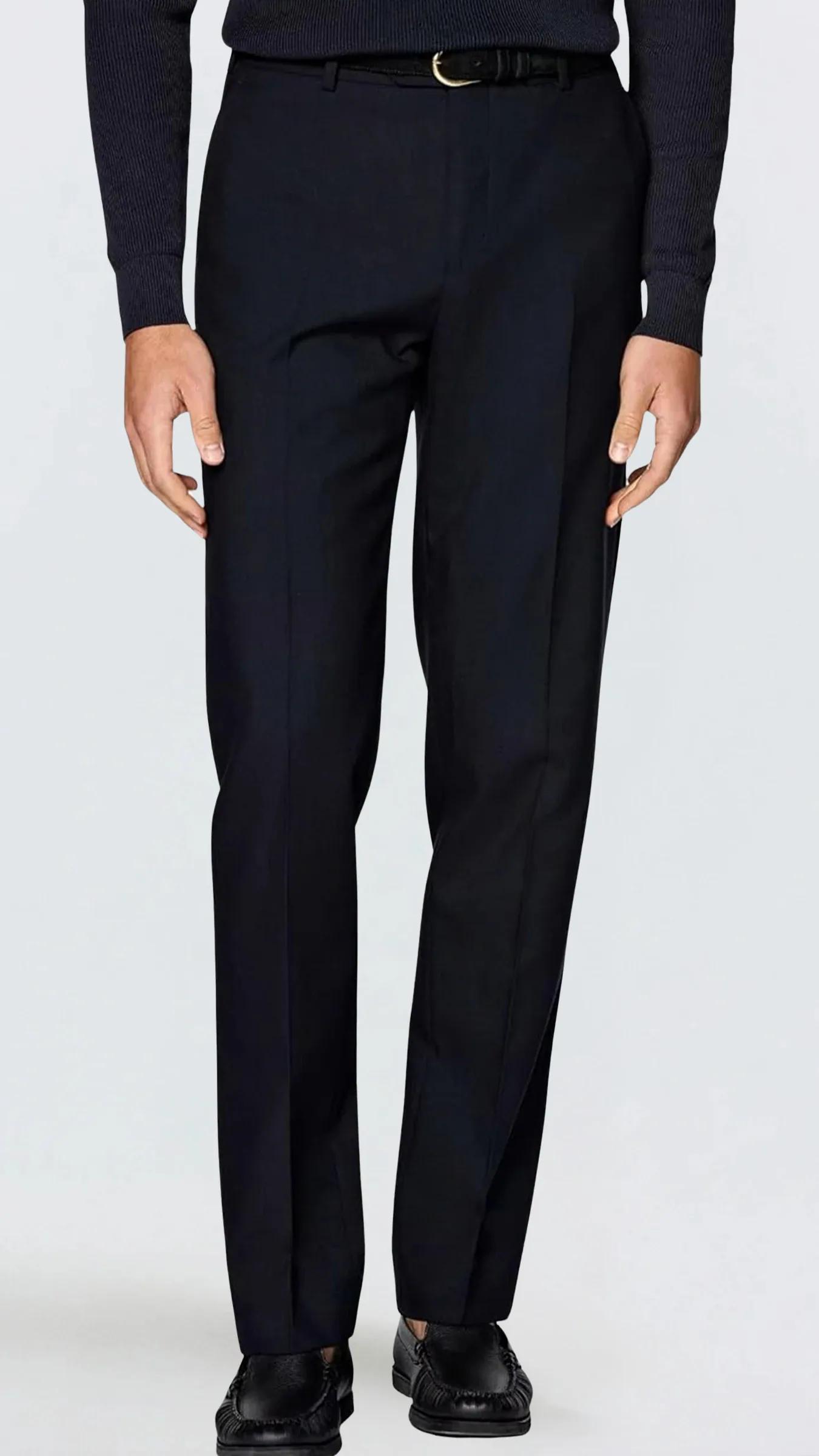 Premium Modern Fit Klasik Erkek Kumaş Pantolon Bellagio - Lacivert