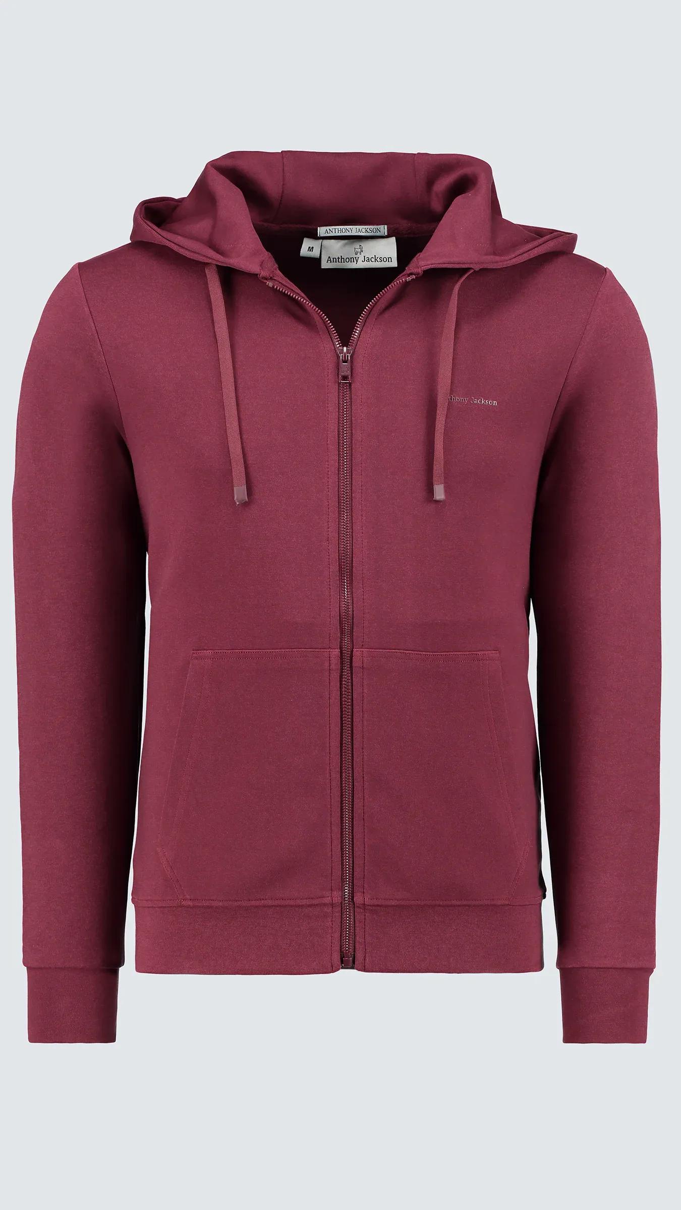Premium Erkek Doubleface Kapüşonlu Fermuarlı Sweatshirt Axis