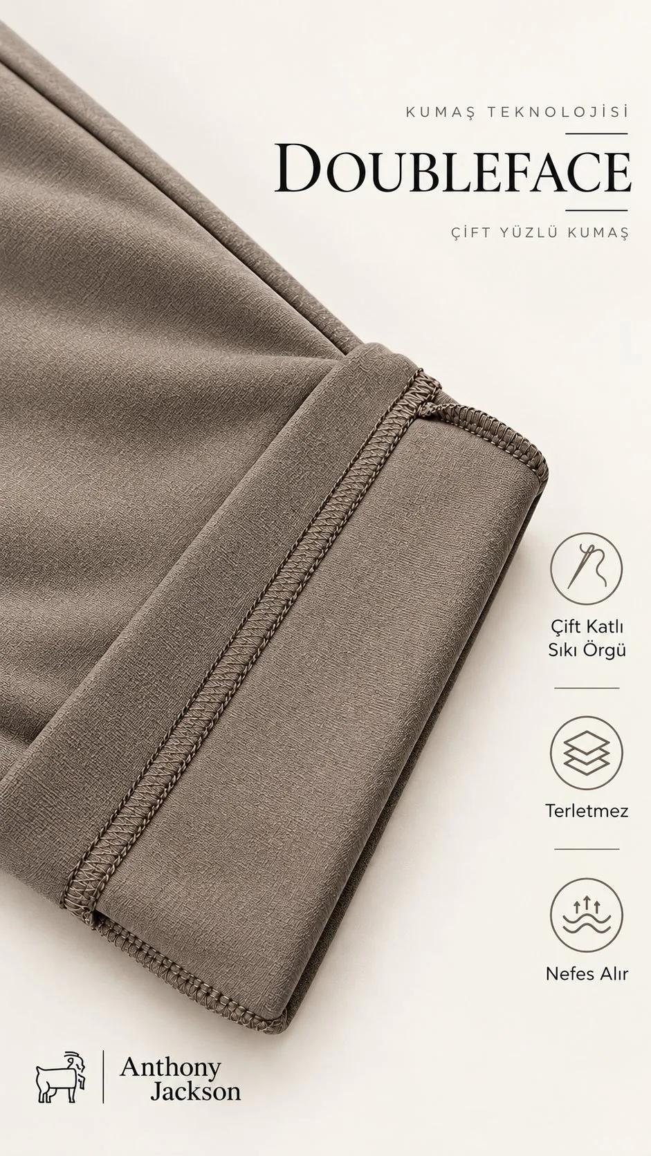 Premium Erkek Doubleface Kapüşonlu Fermuarlı Sweatshirt Axis