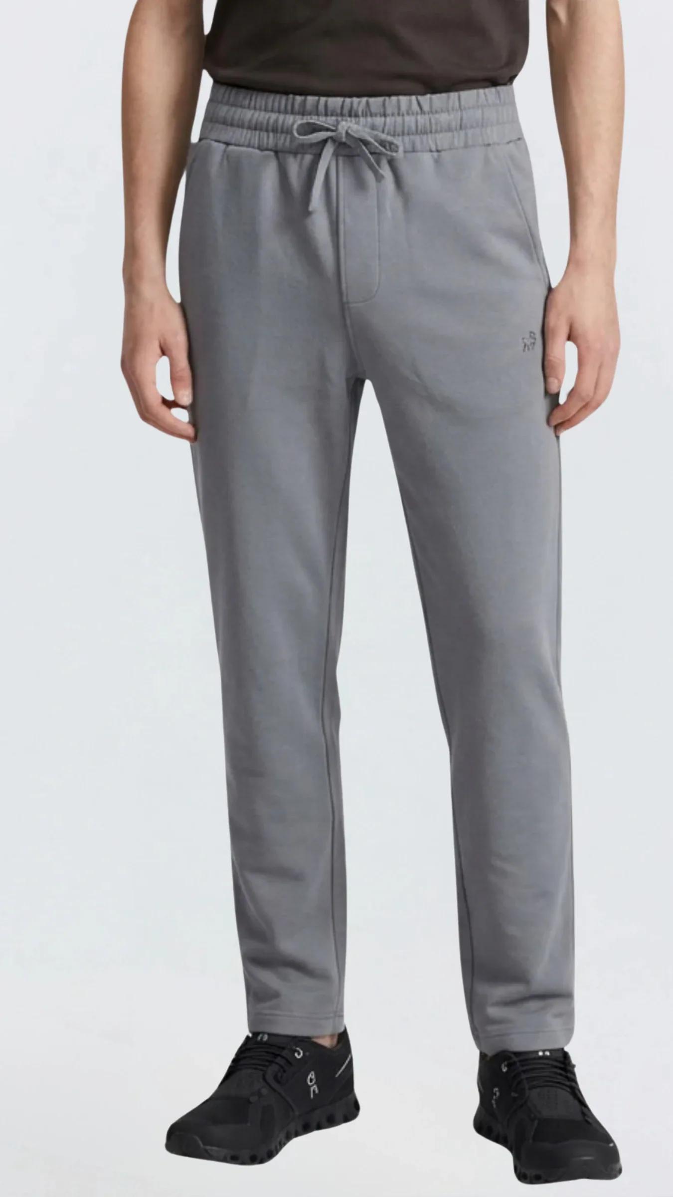 Premium Erkek Doubleface Oversize Kesim Baggy Eşofman Altı Vault - Füme