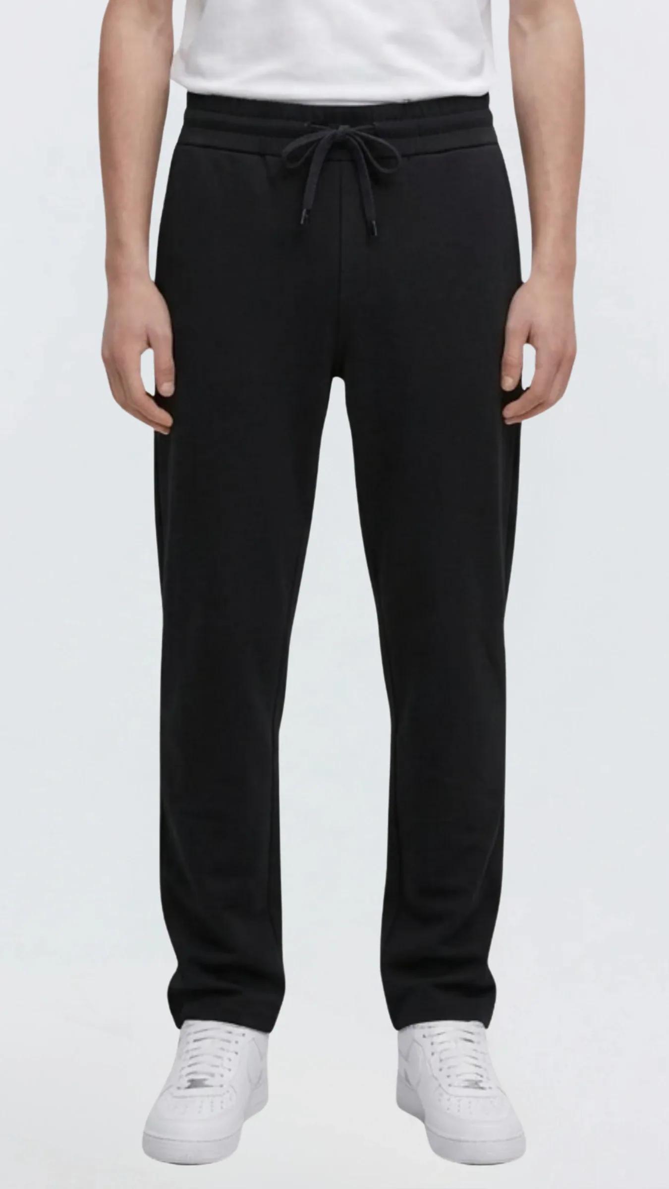 Premium Erkek Doubleface Oversize Kesim Baggy Eşofman Altı Vault - Siyah