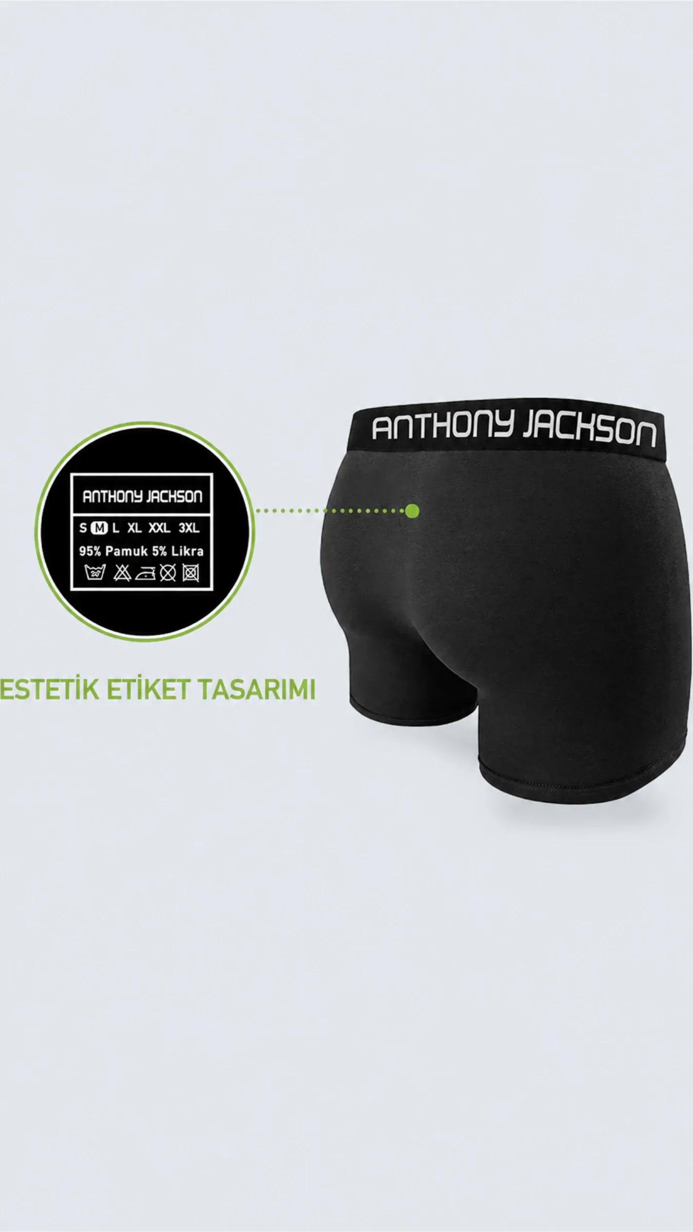 Likralı 5'li-3'lü Kutu Desenli Premium Erkek Boxer Palm Horizon