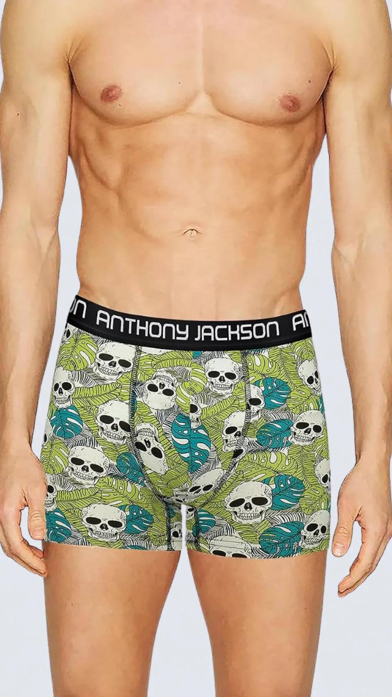 Likralı 5'li-3'lü Kutu Desenli Premium Erkek Boxer Palm Horizon