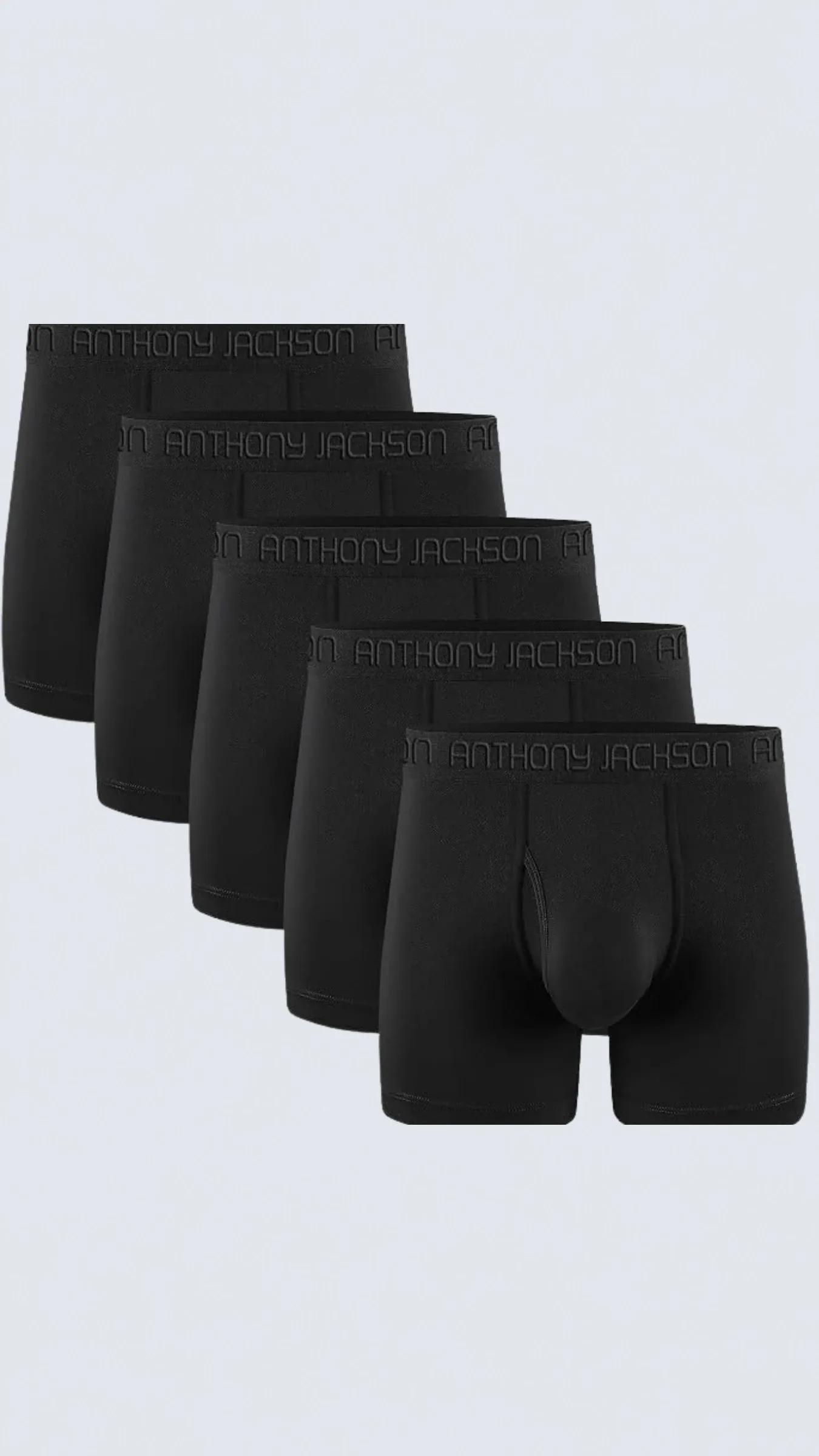 Likralı 5'li Kutu Premium Uzun Paçalı Erkek Boxer ShadowLine