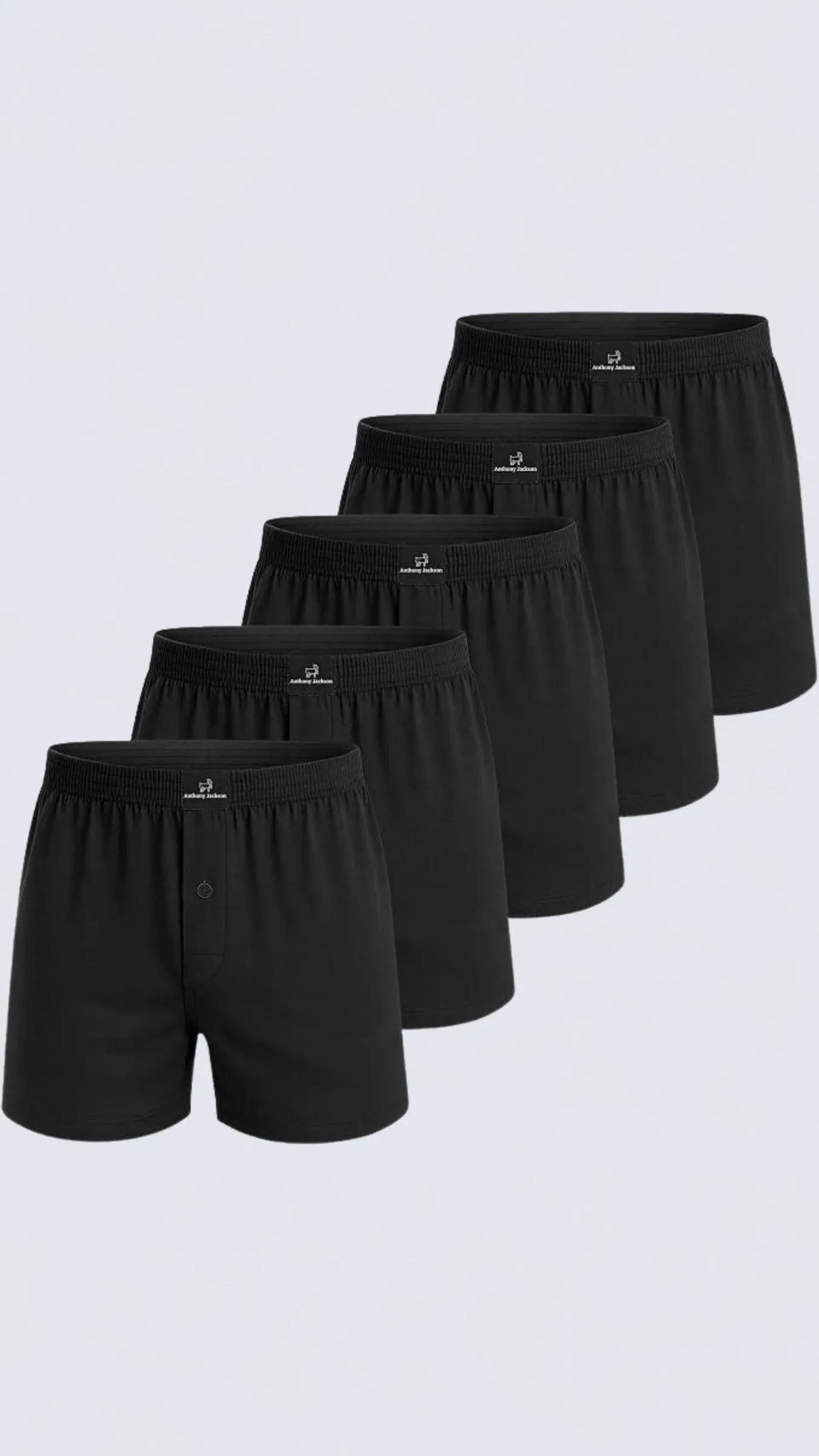 %100 Pamuk 5'li Kutu Premium Havlu Bel Erkek Boxer Valerio