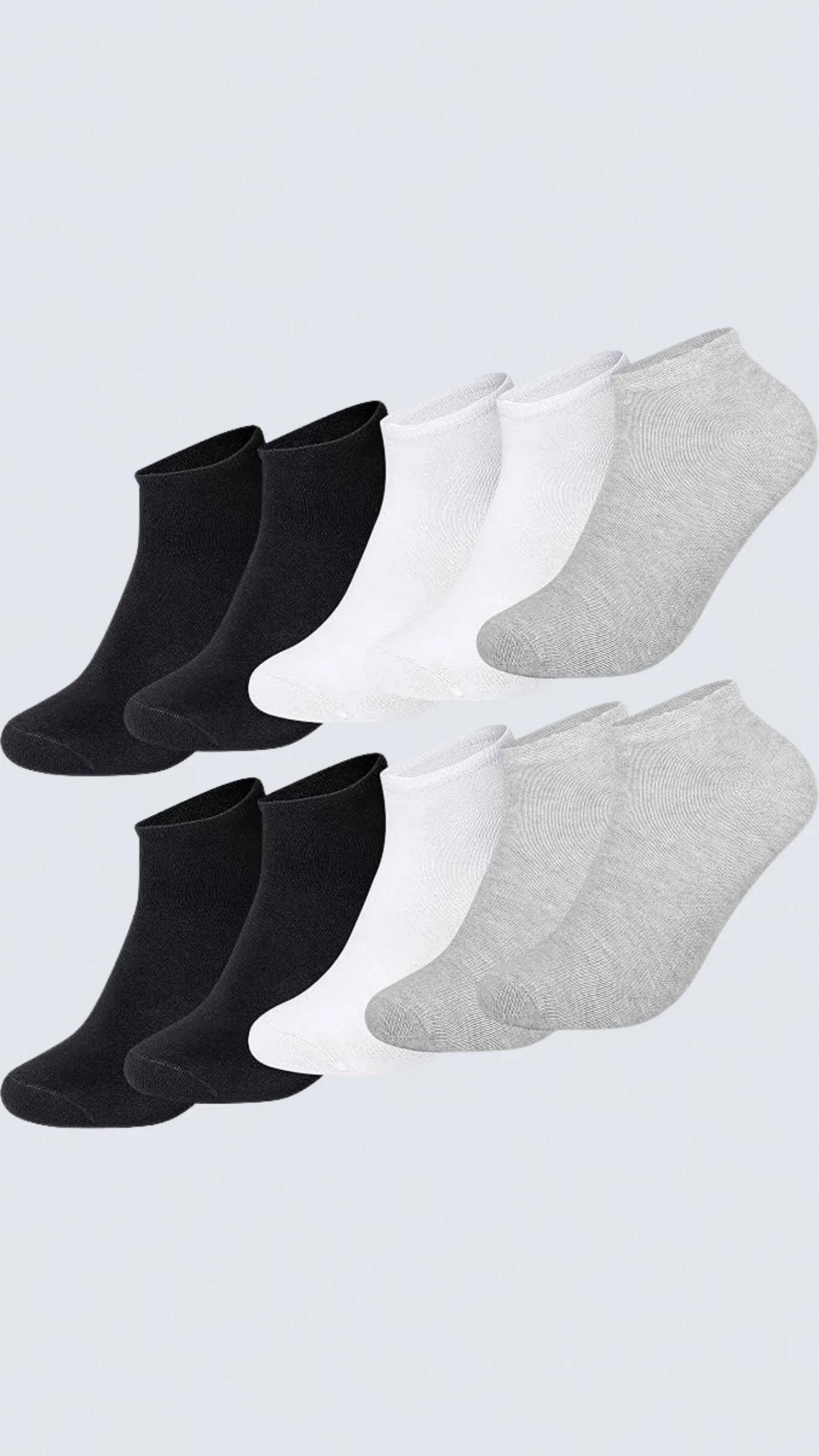 10'lu Kutu BAMBU Premium Dikişsiz Bay - Bayan Sneaker Çorap - FRANKO