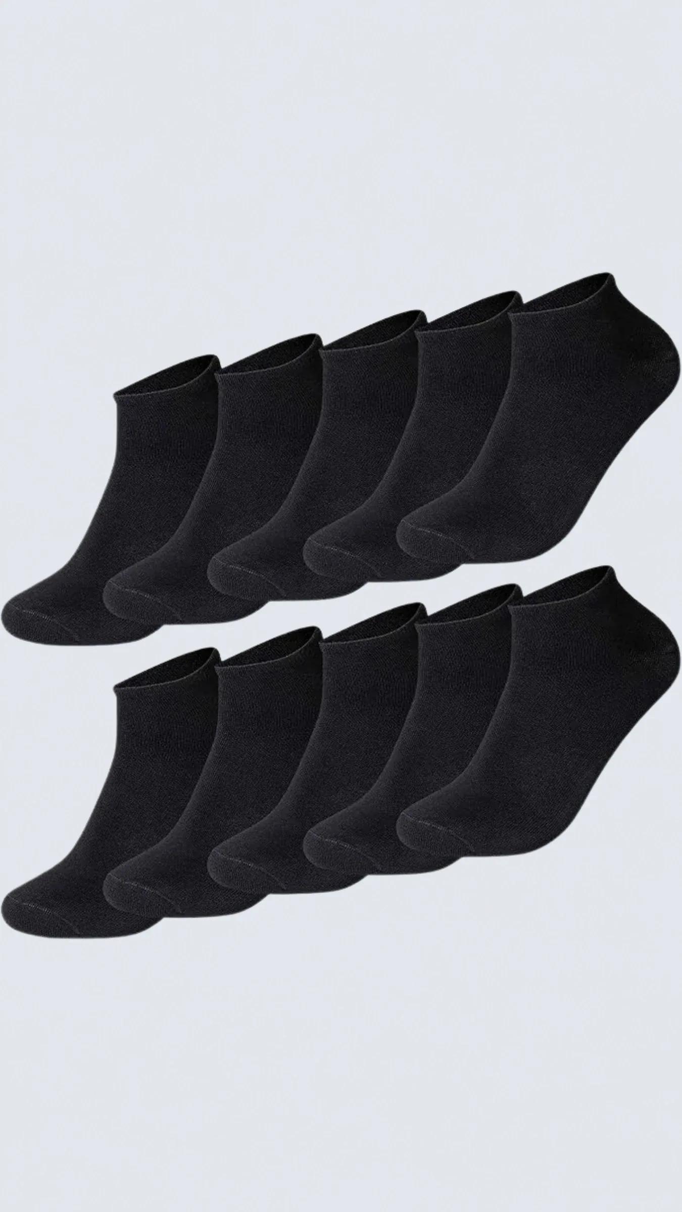 10'lu Kutu BAMBU Premium Dikişsiz Bay - Bayan Sneaker Çorap