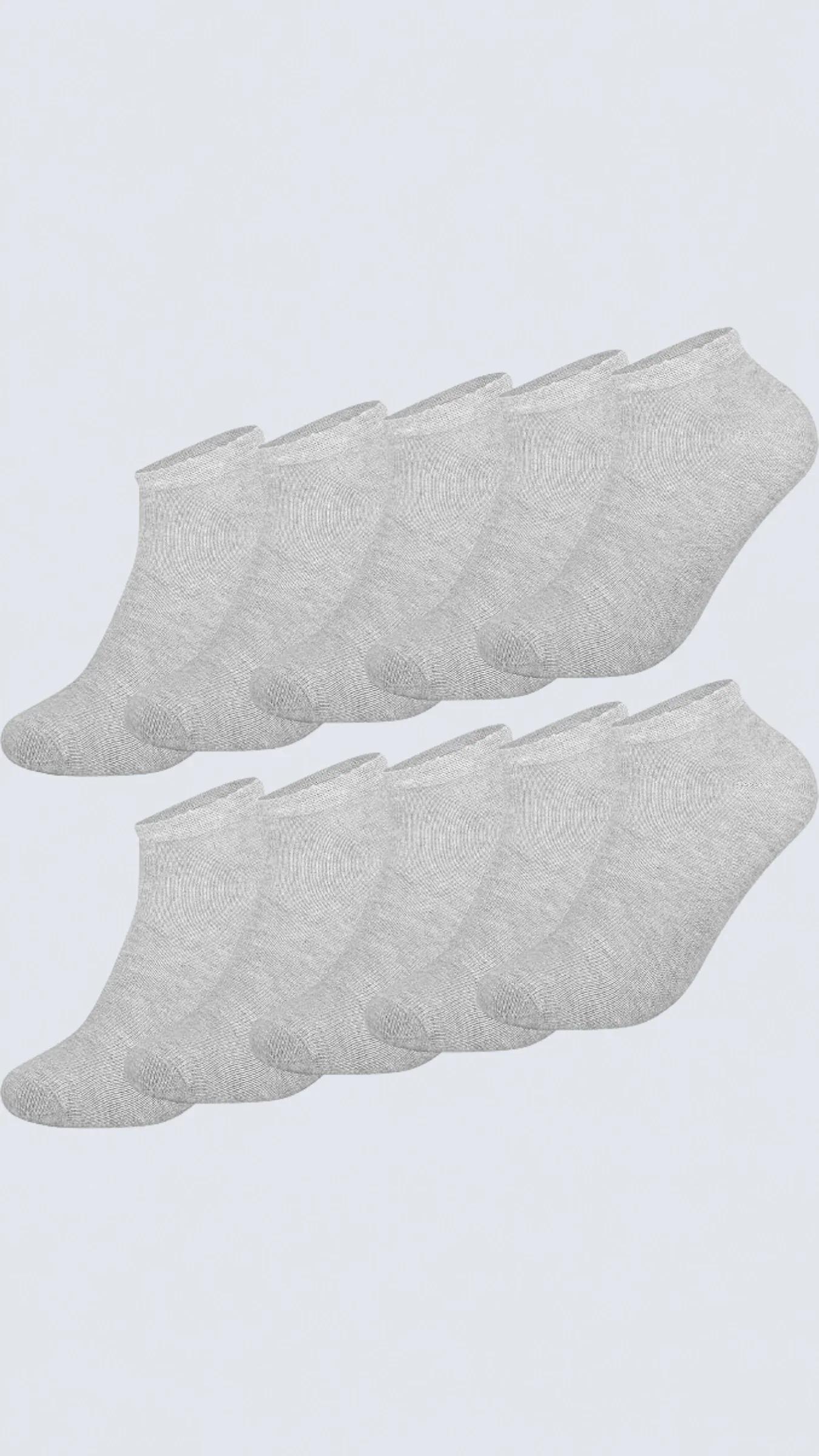 10'lu Kutu BAMBU Premium Dikişsiz Bay - Bayan Sneaker Çorap - MOTTA