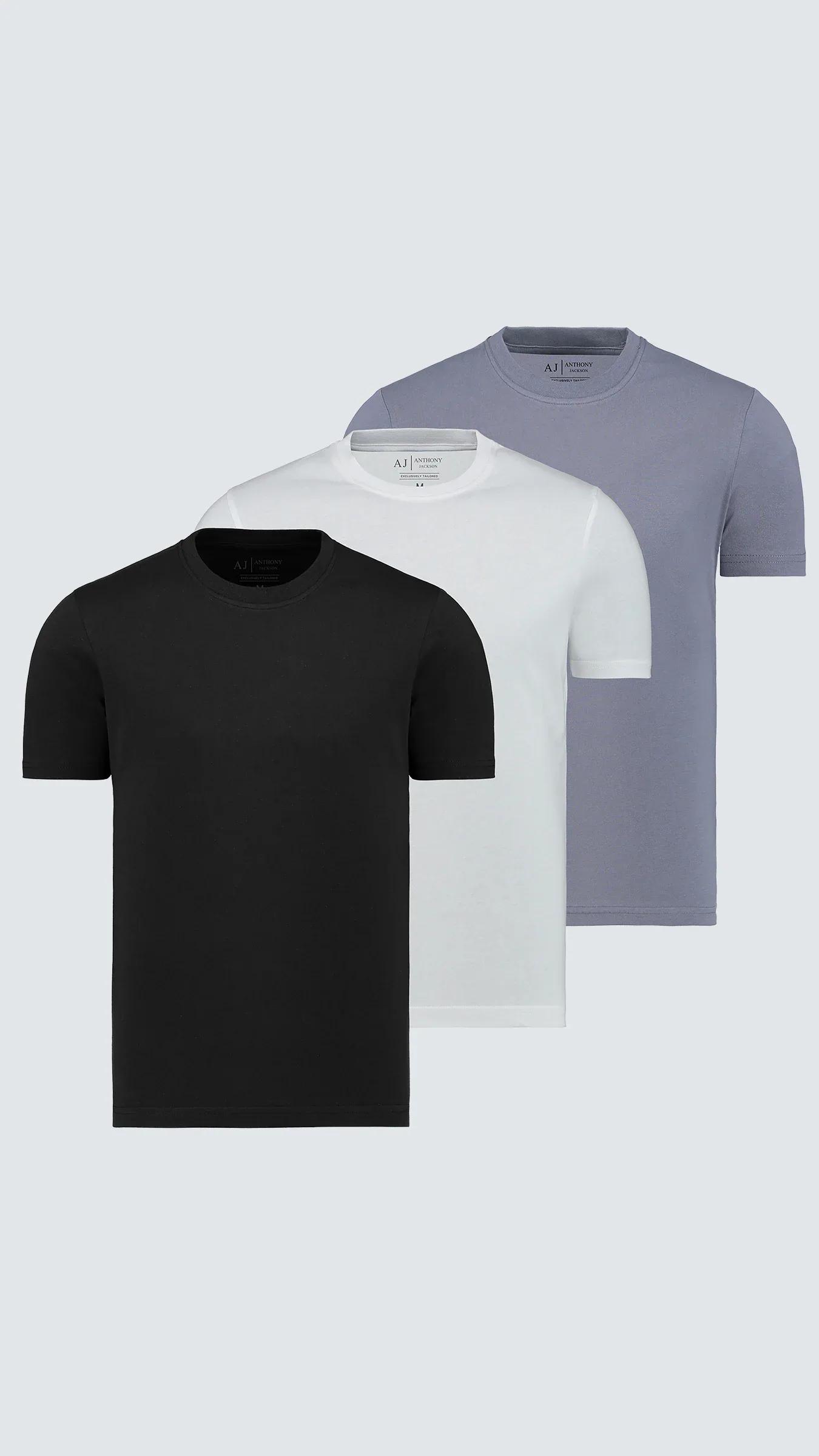 3'lü Kutu Premium Erkek Tişört Collection Starlight - AJ-303 H