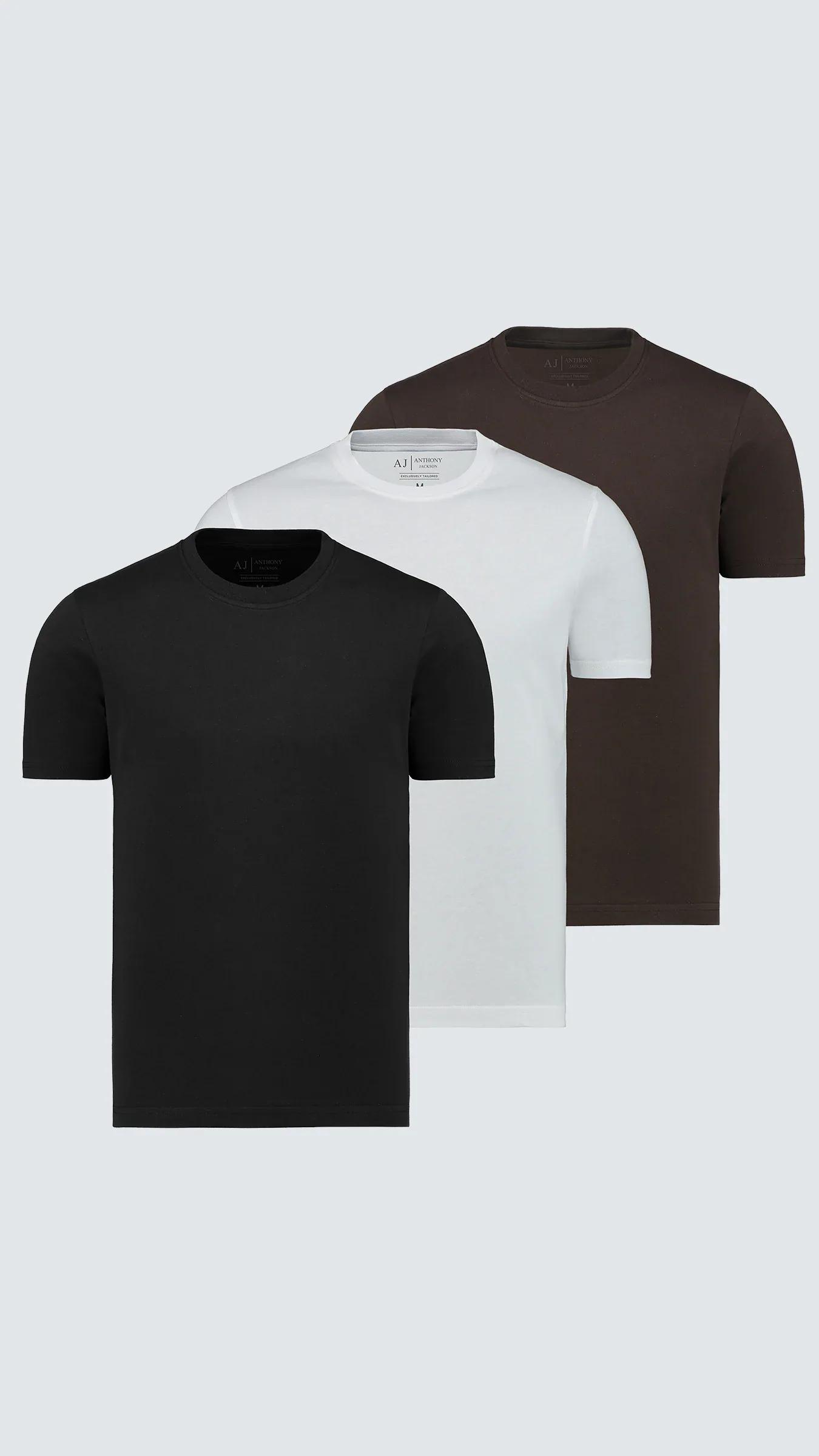 3'lü Kutu Premium Erkek Tişört Collection Starlight - AJ-303 K