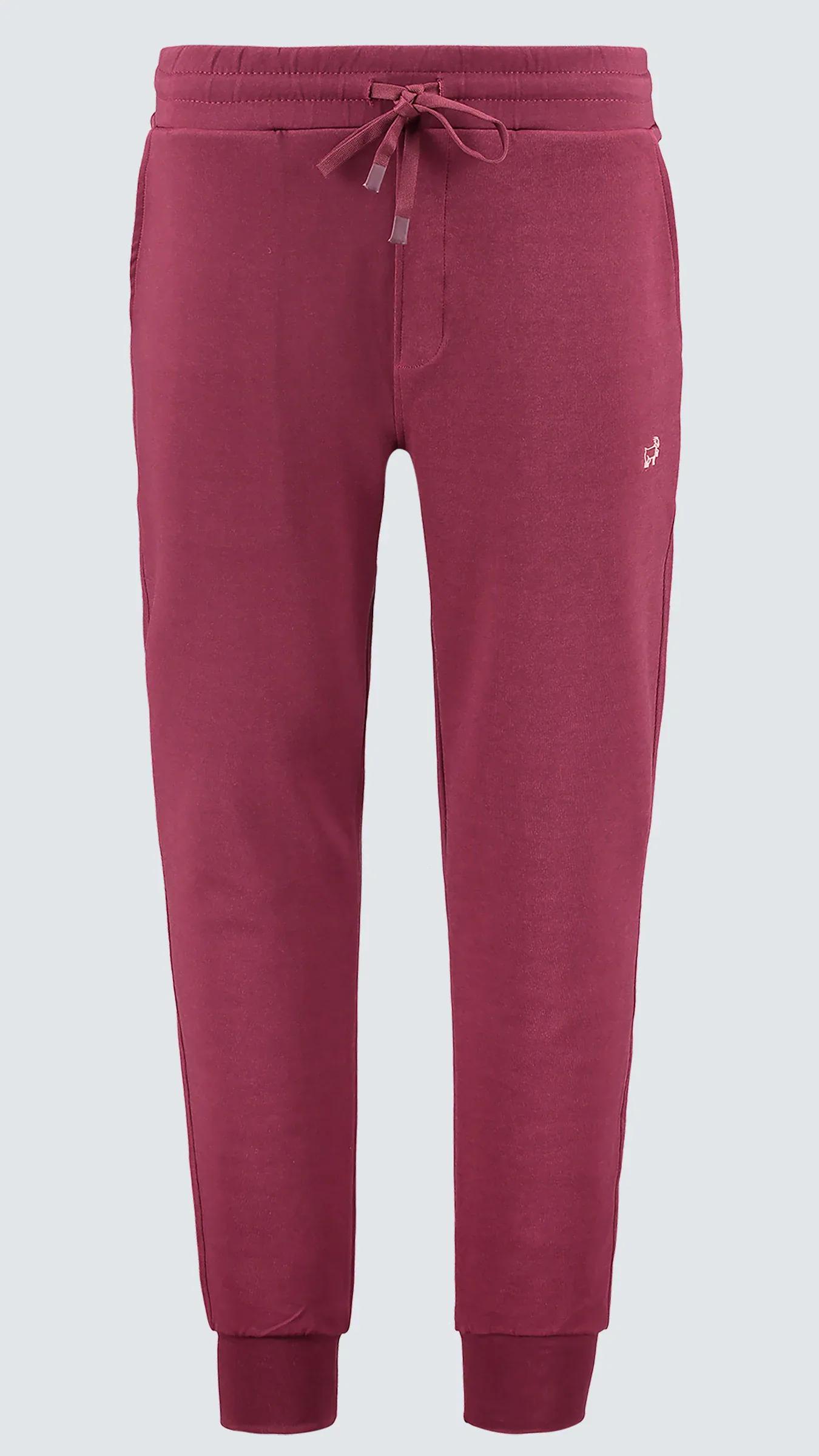 Premium Erkek Doubleface Relaxed Fit Eşofman Altı Nolan - Bordo