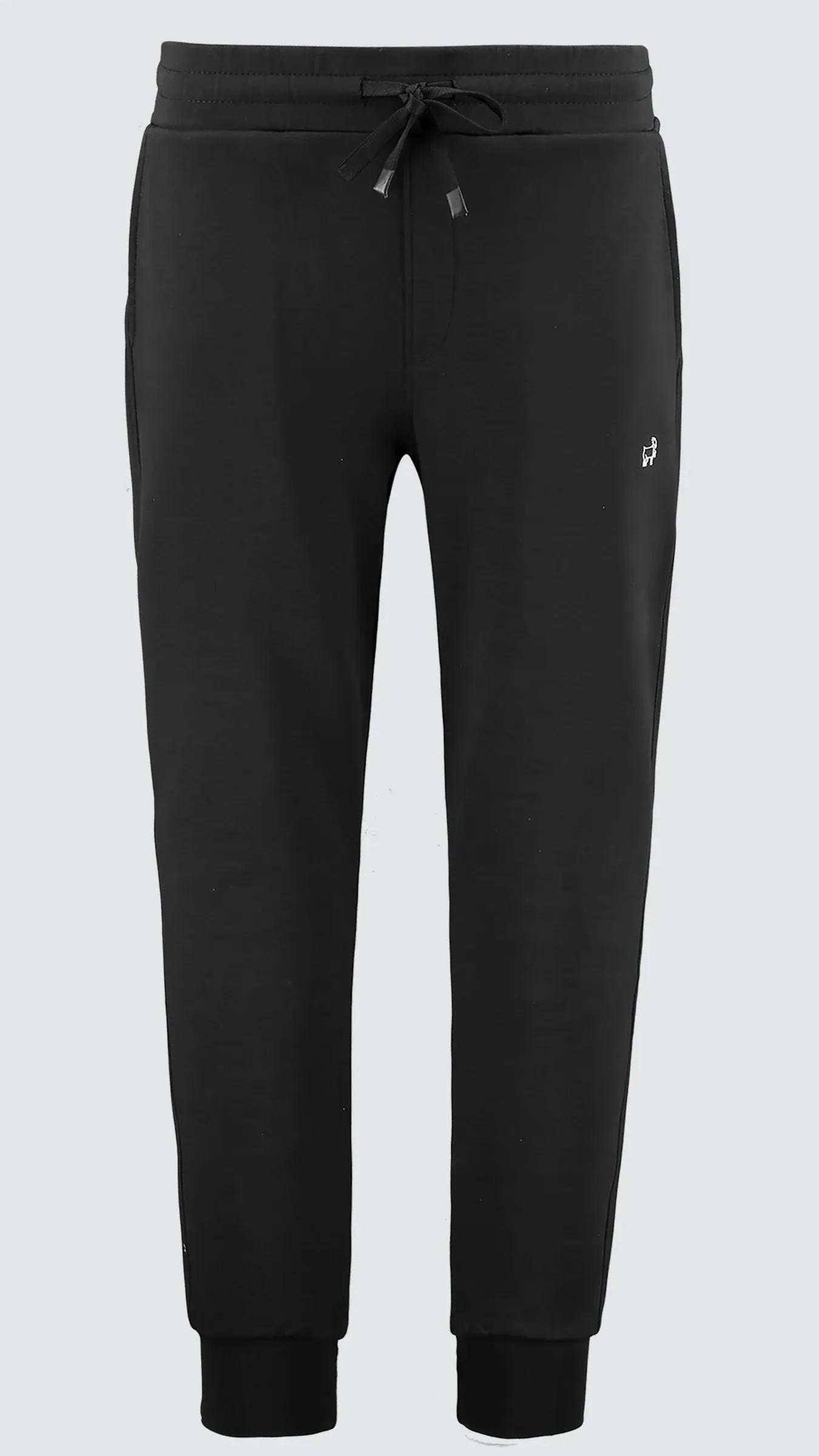 Premium Erkek Doubleface Relaxed Fit Eşofman Altı Nolan - Siyah