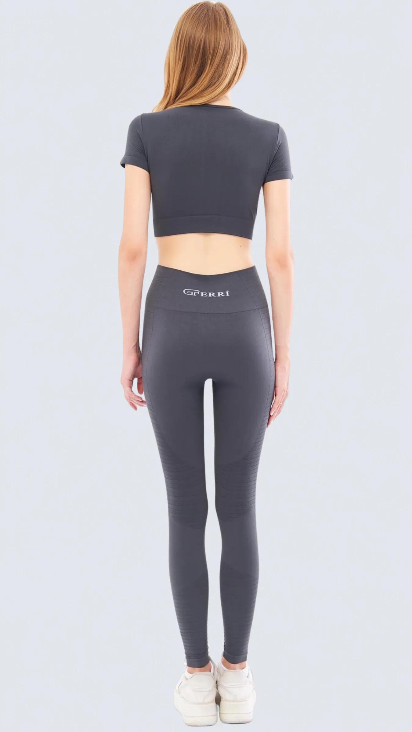Yumuşak Dokulu, Esnek Yoga, Koşu, Spor ve Günlük Crop Top Mila